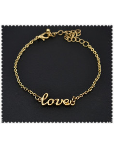 Bratara minimal, lantisor simplu cu love 2