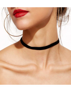 Colier choker simplu, din panglica de catifea ingusta 2