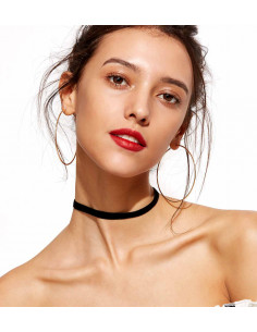 Colier choker simplu, din panglica de catifea ingusta