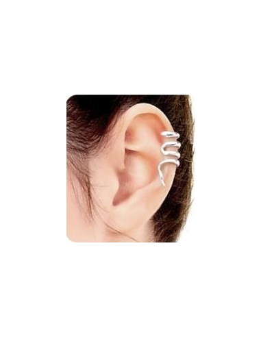 Cercel tip ear cuff, model spirala micuta in jurul urechii, prindere pe ureche