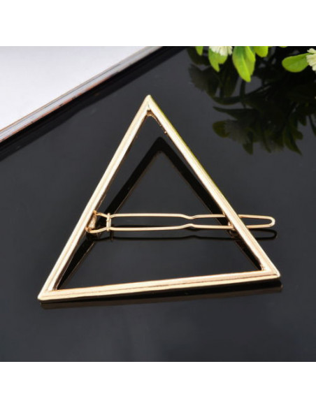 Agrafa pentru par cu triunghi, accesoriu de par model minimal