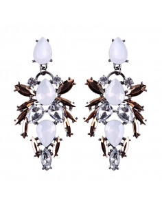 Cercei luxury Lantern Butterfly, cu cristale mari stralucitoare 2