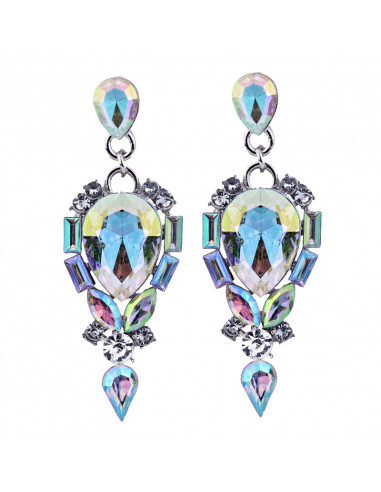 Cercei luxury Bejeweled Turtle, cu cristale mari stralucitoare