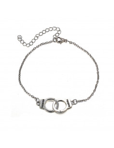 Bratara de picior, din lantisor subtire cu catuse FREEDOM