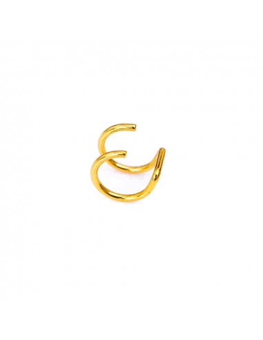 Cercel ear cuff, model dublu cu inele
