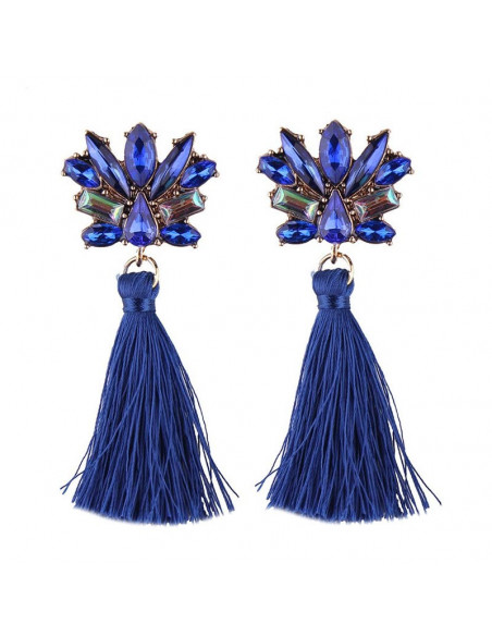 Cercei eleganti Windchimes, cristale cat-eye fatetate si canafi
