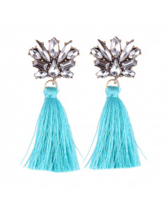 Cercei eleganti Windchimes, cristale cat-eye fatetate si canafi 2