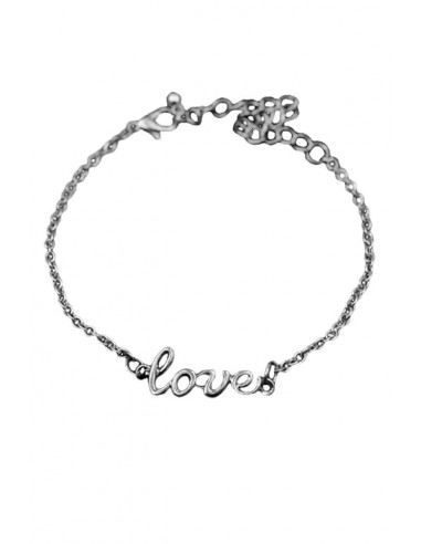 Bratara minimal, lantisor simplu cu love