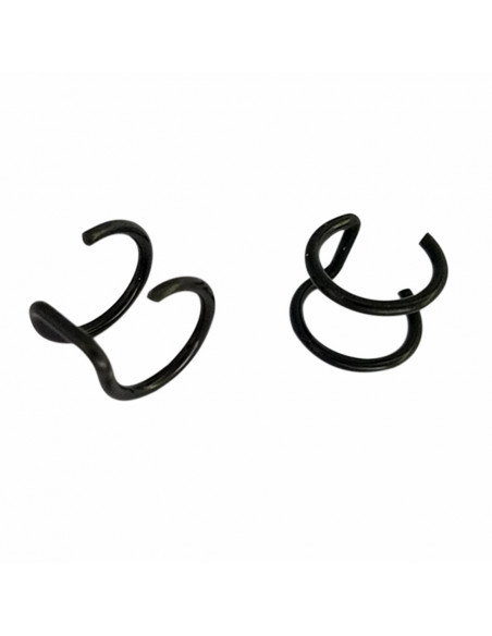 Cercel ear cuff, model dublu cu inele