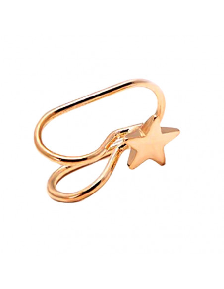 Cercel ear cuff, model simplu cu steluta, foarte mic si delicat
