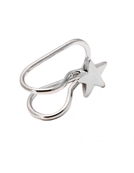 Cercel ear cuff, model simplu cu steluta, foarte mic si delicat
