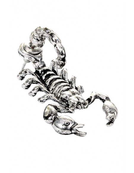 Cercel ear cuff, scorpion cu coada arcuita
