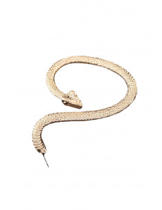 Cercei tip ear cuff, sarpe piton, prindere dubla, pe ureche