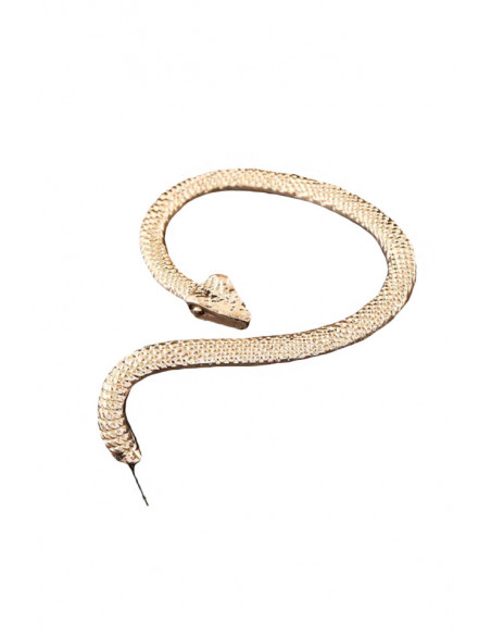 Cercei tip ear cuff, sarpe piton, prindere dubla, pe ureche