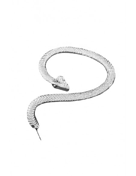 Cercei tip ear cuff, sarpe piton, prindere dubla, pe ureche