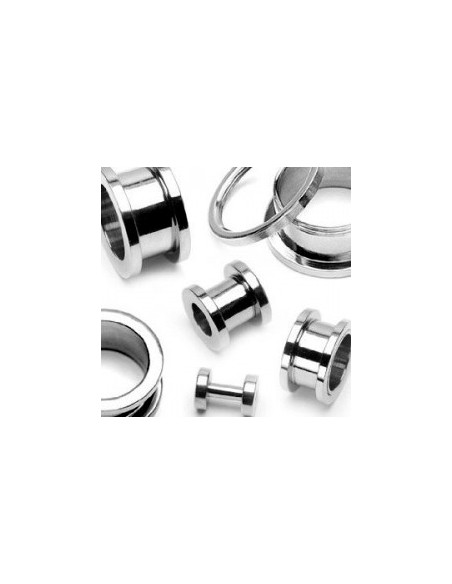Flesh Tunnel cu filet din otel, ear expander, pierce ureche