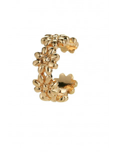 Cercel ear cuff, coronita ingusta cu flori