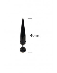 Cercel punk Spike, ear expander fals model ascutit 2