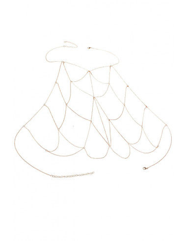 Lant elegant pentru piept, plasa din lantisor subtire