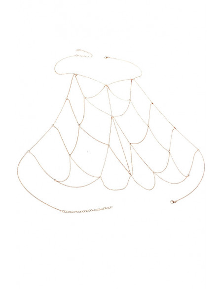 Lant elegant pentru piept, plasa din lantisor subtire