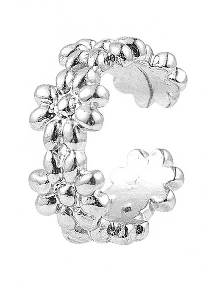 Cercel ear cuff, coronita ingusta cu flori