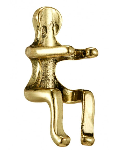 Cercel tip ear cuff, model omulet micut care se catara pe ureche, prindere pe ureche