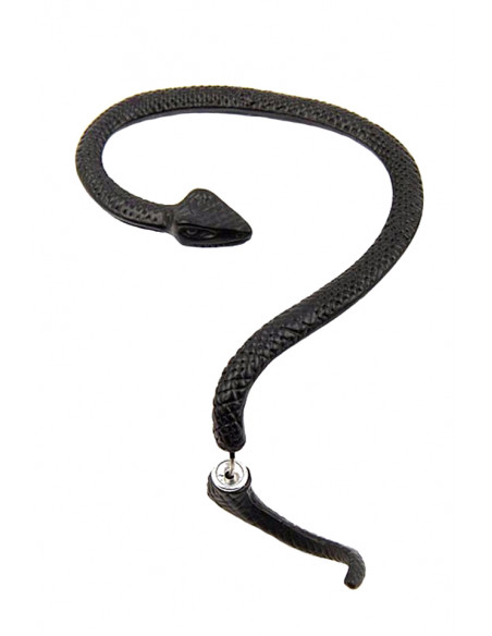 Cercei tip ear cuff, sarpe piton, prindere dubla, pe ureche