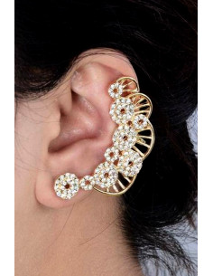 Set cercel ear cuff si cercel, cercuri cu cristale si raze 2
