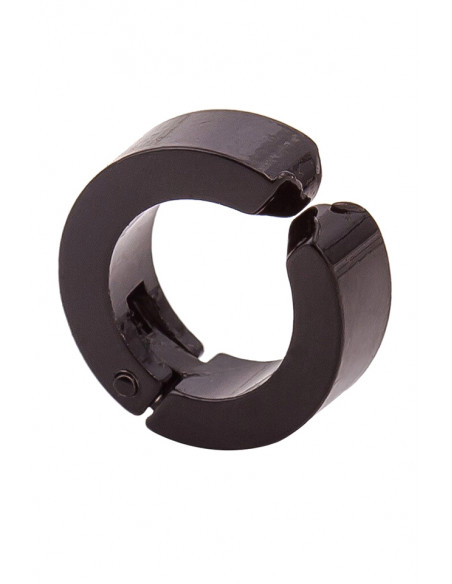 Cercel punk cu clips, inel lat masiv, simplu