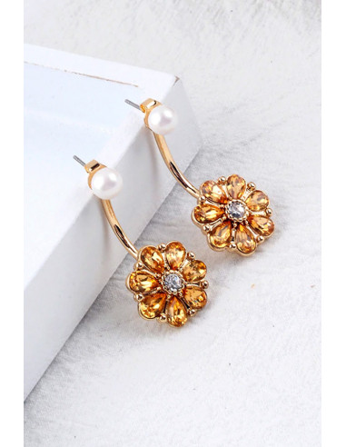 Cercei vintage eleganti, Dear Daisy, cristale fatetate picatura
