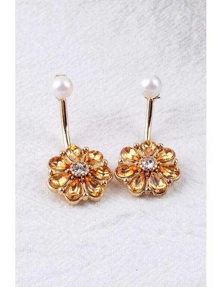 Cercei vintage eleganti, Dear Daisy, cristale fatetate picatura