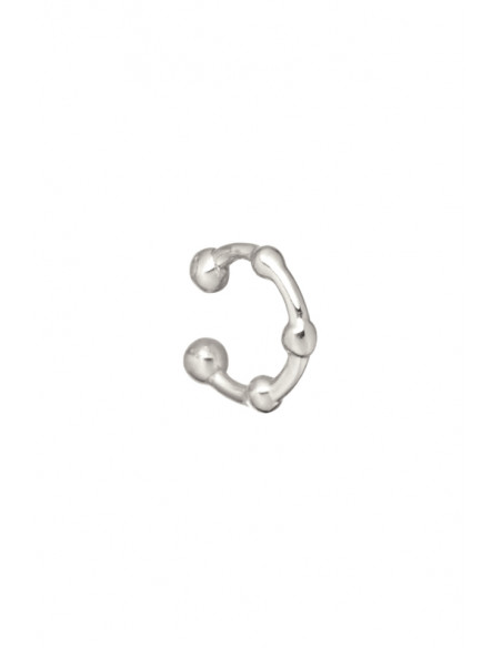 Cercel ear cuff minimal, veriguta cu bilute