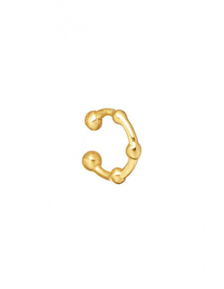 Cercel ear cuff minimal, veriguta cu bilute