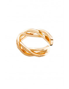 Cercel ear cuff minimal, inel ingust impletit 2