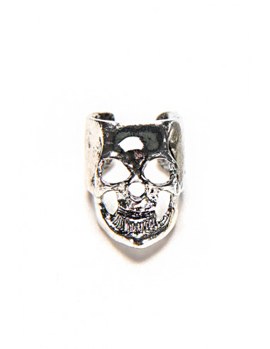 Cercei ear cuff punk, model craniu