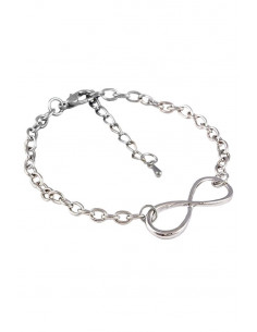 Bratara minimal eleganta, lant cu zale mari si infinit