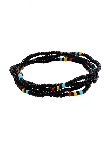 Lant de corp pentru talie, sirag elastic de margelute colorate
