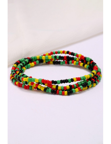 Lant de corp pentru talie, sirag elastic de margelute colorate