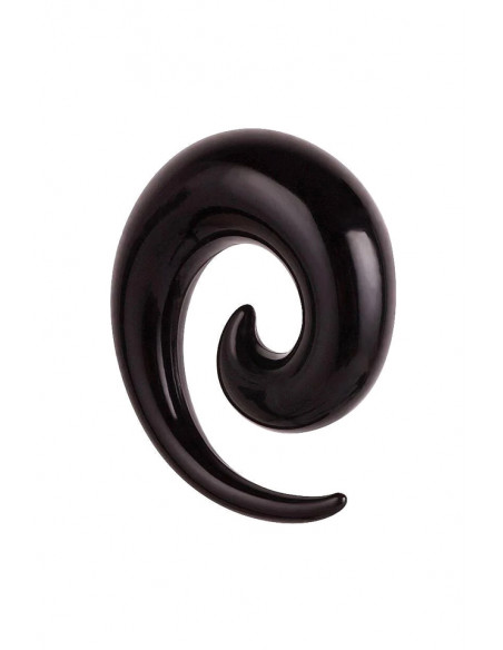 Ear expander spirala din plastic negru