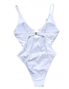 Costum de baie intreg, decolteu patrat, spate decupat si sold inalt 2