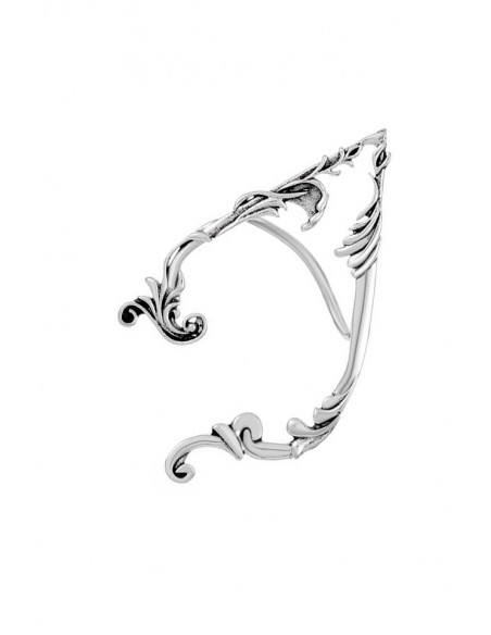 Cercel ear cuff wrap, ureche de elf, model inflorat