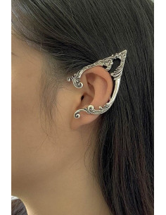 Cercel ear cuff wrap, ureche de elf, model inflorat 2