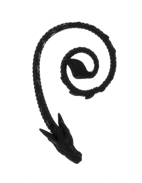 Cercel ear cuff wrap, dragon de apa, cu aripioare, incolacit pe ureche