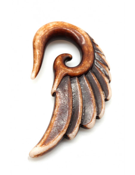 Ear expander, aripa masiva de inspiratie maori