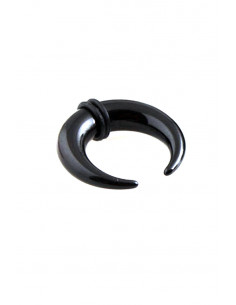 Ear expander semiluna, din plastic negru 2