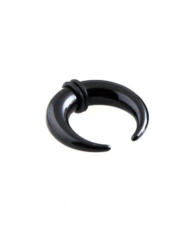 Ear expander semiluna, din plastic negru