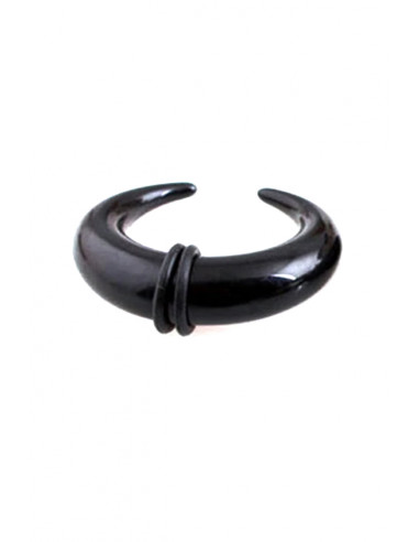 Ear expander semiluna, din plastic negru