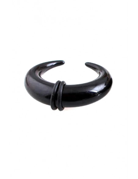 Ear expander semiluna, din plastic negru