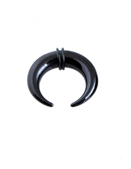 Ear expander semiluna, din plastic negru