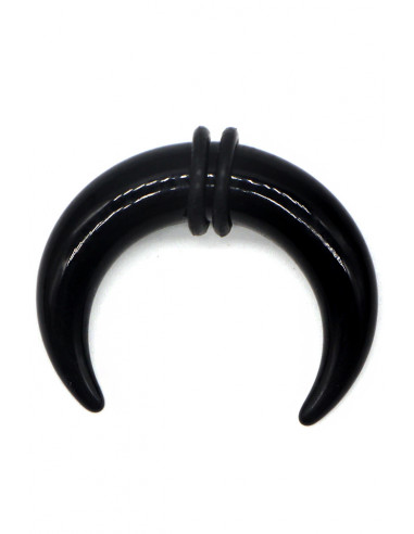 Ear expander semiluna, din plastic negru
